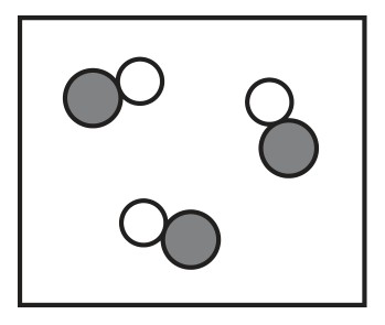 Figure for Question CAIE IGCSE Chemistry 9.3.4 Representations of Alloys From Questions question 1 — CAIE IGCSE Chemistry — Option A