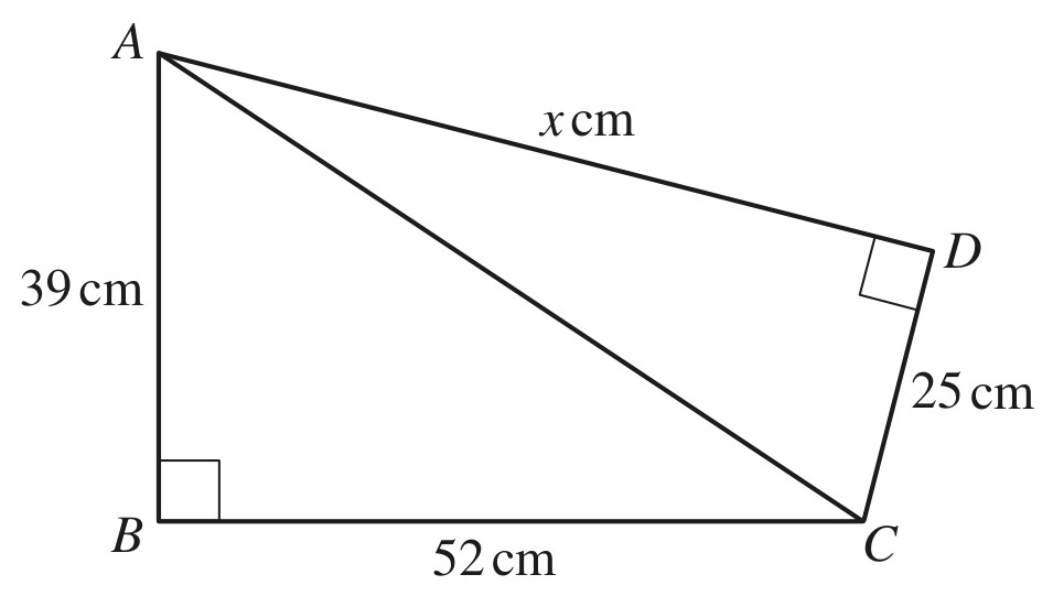 Figure for Question 3 — CAIE IGCSE Mathematics Core