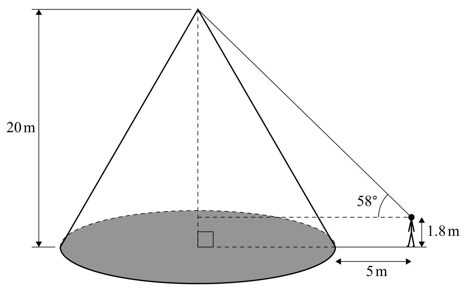 Figure for Question IB Maths AA SL 3.3 Applications of Trigonometry Questions question 1 — IB Maths AA SL