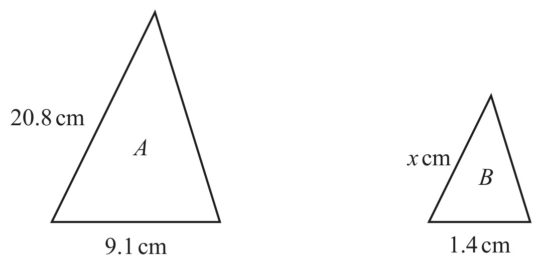 Figure for Question 3 — CAIE IGCSE Mathematics Core