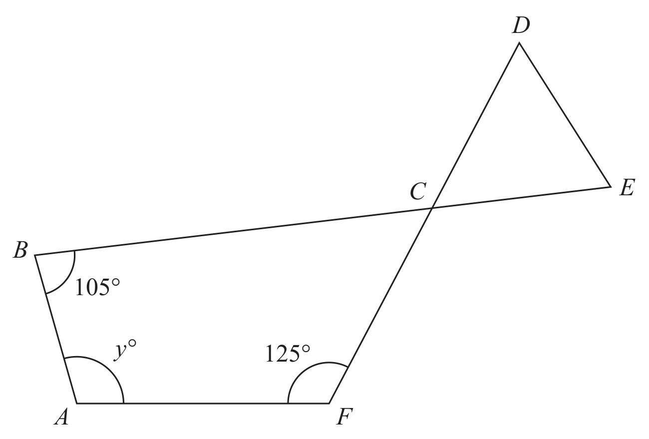 Figure for Question 1 — Edexcel IGCSE Math A Foundation