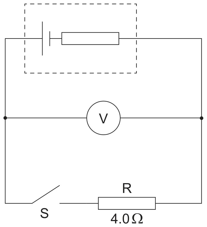 Figure for Question IB Physics HL B 5 1 Cells Provide a Source of Emf Questions question 1 — IB Physics HL