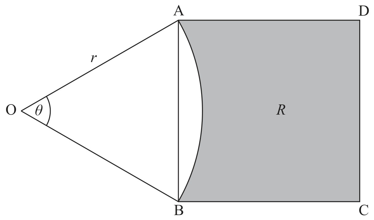 Figure for Question IB Maths AA SL 3.4 Radian Measure Questions question 1 — IB Maths AA SL